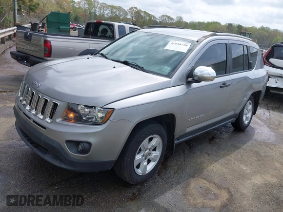 2017 Jeep Compass Sport with VIN 1C4NJCBA7HD163209, listed as a IAAI auction lot 41948738 with 116,352 mi miles and . Bid and sale history available at carsss.com. Image 18.