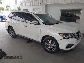 2017 Nissan Pathfinder SV z VIN 5N1DR2MN3HC674075, wystawiony jako IAAI lot #42435222 z przebiegiem 164 839 mil mil oraz . Historia ofert i sprzedaży dostępna na DreamBid. Obrazek 1.