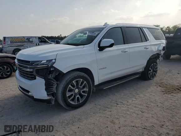 2021 Chevrolet Tahoe LT with VIN 1GNSCNKD5MR402845, listed as a Copart auction lot 51485385 with 68,369 mi miles and Salvage title. Bid and sale history available at DreamBid. Image 1.