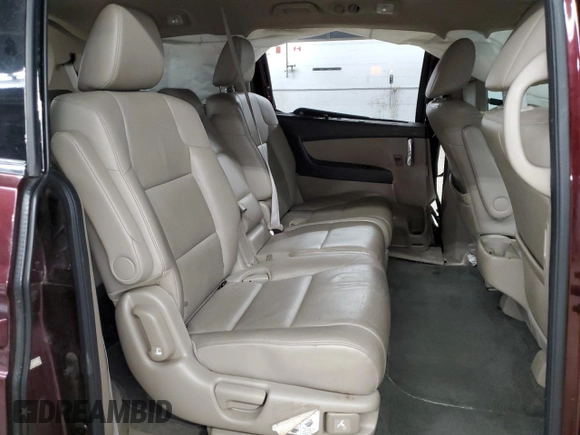 2014 Honda Odyssey Touring with VIN 5FNRL5H93EB079817, listed as a Copart auction lot 56231645 with 65,521 mi miles and Salvage title. Bid and sale history available at DreamBid. Image 11.
