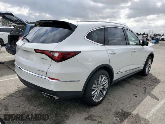 2022 Acura MDX w/Advance Package with VIN 5J8YE1H80NL036881, listed as a Copart auction lot 45519633 with 11,953 mi miles. Bid and sale history available at carsss.com. Image 3.