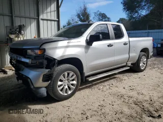 2020 Chevrolet Silverado 1500 Custom with VIN 1GCRWBEF7LZ287335, listed as a Copart auction lot 46807775 with 71,351 mi miles and Non Repairable. Bid and sale history available at carsss.com. Image 1.