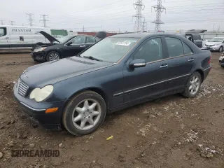2003 Mercedes-Benz C 240 with VIN WDBRF61JX3A485129, listed as a Copart auction lot 85541754 with Not Provided miles and Salvage Title. Bid and sale history available at carsss.com. Image 1.