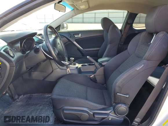 2011 Hyundai Genesis Coupe with VIN KMHHT6KD6BU059087, listed as a Copart auction lot 57665315 with 122,763 mi miles and Salvage title. Bid and sale history available at DreamBid. Image 7.
