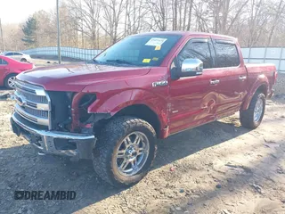 2015 Ford F-150 XLT with VIN 1FTEW1EG9FFA66343, listed as a IAAI auction lot 41497429 with 105,013 mi miles. Bid and sale history available at carsss.com. Image 2.