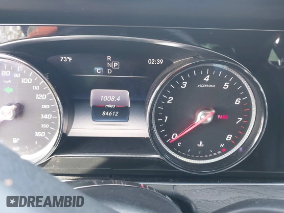 2018 Mercedes-Benz E-Class E 300 with VIN WDDZF4JB5JA455098, listed as a IAAI auction lot 41860177 with 84,612 mi miles. Bid and sale history available at carsss.com. Image 16.