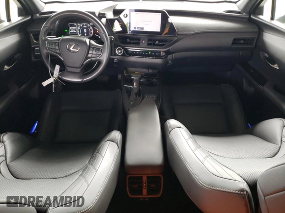 2023 Lexus UX 250h F Sport with VIN JTHB9JBHXP2065586, listed as a Copart auction lot 59037755 with 23,620 mi miles and Salvage title. Bid and sale history available at DreamBid. Image 8.