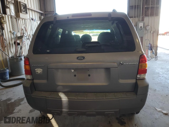 2007 Ford Escape Hybrid with VIN 1FMCU49H17KA07843, listed as a Copart auction lot 81152724 with 170,972 mi miles and Salvage Title. Bid and sale history available at carsss.com. Image 6.