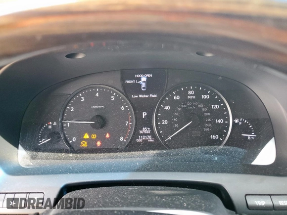 2015 Lexus LS 460 L with VIN JTHGL5EF0F5054330, listed as a Copart auction lot 58452815 with 112,170 mi miles and Salvage title. Bid and sale history available at DreamBid. Image 9.