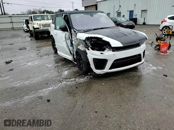 2018 Land Rover Range Rover Sport SVR with VIN SALWZ2SE8JA186704, listed as a Copart auction lot 44419205 with 105,537 mi miles and Salvage title. Bid and sale history available at DreamBid. Image 15.