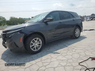 2022 Chevrolet Equinox LS with VIN 3GNAXHEV6NS170194, listed as a Copart auction lot 59576495 with 24,592 mi miles and Salvage title. Bid and sale history available at DreamBid. Image 1.