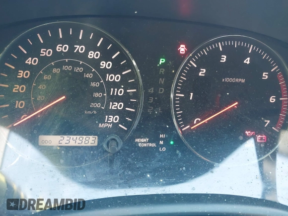 2003 Lexus GX 470 with VIN JTJBT20XX30015034, listed as a IAAI auction lot 41386690 with 234,983 mi miles. Bid and sale history available at carsss.com. Image 7.