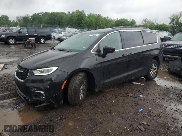 2022 Chrysler Pacifica Touring L with VIN 2C4RC1BGXNR190806, listed as a Copart auction lot 56557535 with 47,170 mi miles and Salvage Title. Bid and sale history available at DreamBid. Image 1.