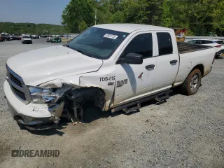 2021 Ram 1500 Tradesman with VIN 1C6RR7FT7MS505378, listed as a Copart auction lot 53802725 with 142,767 mi miles and Salvage title. Bid and sale history available at DreamBid. Image 1.