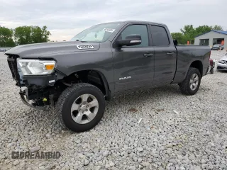 2022 Ram 1500 Big Horn z VIN 1C6SRFBT1NN161404, wystawiony jako Copart lot #58393385 z przebiegiem 42 740 mil mil oraz Szkoda całkowita • Salvage title. Historia ofert i sprzedaży dostępna na DreamBid. Obrazek 1.
