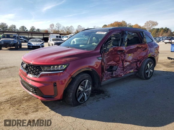 2021 Kia Sorento S with VIN 5XYRL4LC0MG065619, listed as a Copart auction lot 84445244 with 35,489 mi miles and Salvage Title. Bid and sale history available at carsss.com. Image 1.