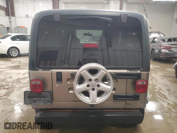 2004 Jeep Wrangler X с VIN 1J4FA39S64P789243, выставлен на аукционе Copart как лот 56286185 с пробегом Не указан миль и На запчасти • Non repairable. История ставок и продаж доступна на DreamBid. Изображение 6.