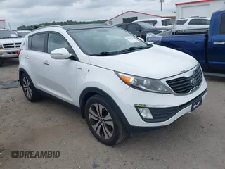 2013 Kia Sportage EX with VIN KNDPCCA22D7473578, listed as a IAAI auction lot 42622935 with 134,376 mi miles and . Bid and sale history available at DreamBid. Image 1.