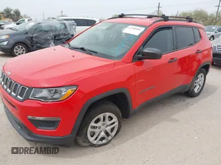 2017 Jeep Compass Sport with VIN 3C4NJDABXHT642198, listed as a IAAI auction lot 42385002 with 82,626 mi miles and . Bid and sale history available at DreamBid. Image 16.