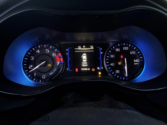 2015 Chrysler 200 S with VIN 1C3CCCBB9FN626490, listed as a Copart auction lot 42451235 with 107,035 mi miles and Salvage Title. Bid and sale history available at carsss.com. Image 9.