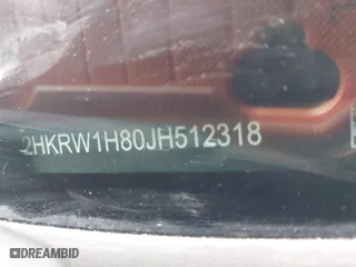 2018 Honda CR-V EX-L with VIN 2HKRW1H80JH512318, listed as a IAAI auction lot 41588393 with 66,593 mi miles. Bid and sale history available at carsss.com. Image 9.