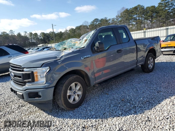 2020 Ford F-150 XL with VIN 1FTEX1CP1LKD36913, listed as a Copart auction lot 46080505 with 145,195 mi miles and Salvage title. Bid and sale history available at DreamBid. Image 1.