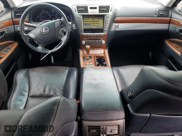 2010 Lexus LS 460 with VIN JTHBL5EF6A5101167, listed as a Copart auction lot 54674145 with 146,830 mi miles and Salvage Title. Bid and sale history available at DreamBid. Image 8.