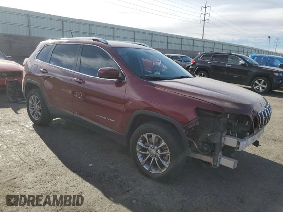 2019 Jeep Cherokee Latitude Plus with VIN 1C4PJLLB8KD308068, listed as a Copart auction lot 49178705 with 133,950 mi miles and Salvage Title. Bid and sale history available at carsss.com. Image 4.