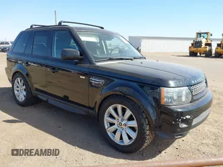 2013 Land Rover Range Rover Sport HSE LUX with VIN SALSK2D47DA777473, listed as a IAAI auction lot 42009124 with 1 mi miles. Bid and sale history available at carsss.com. Image 1.
