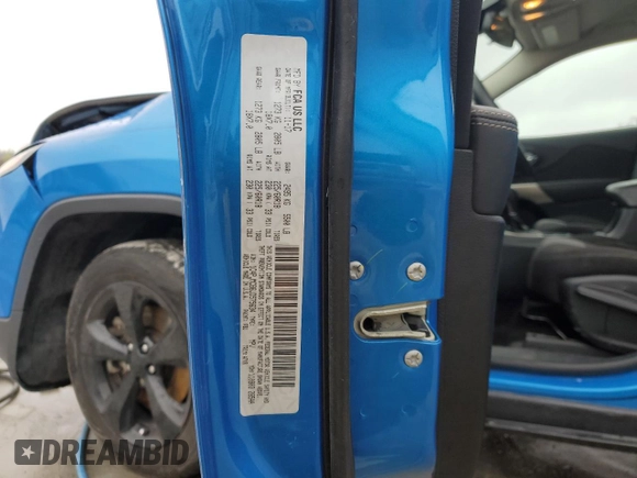 2018 Jeep Cherokee Latitude with VIN 1C4PJMCB6JD575634, listed as a Copart auction lot 51828305 with 58,590 mi miles and Salvage title. Bid and sale history available at DreamBid. Image 15.
