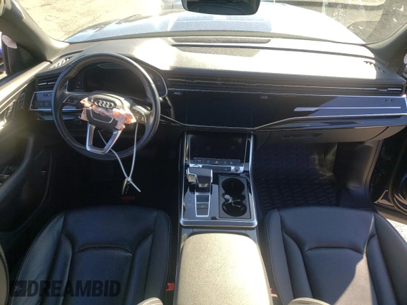 2020 Audi Q8 Premium Plus with VIN WA1EVAF19LD001877, listed as a Copart auction lot 40738583 with 0 mi miles. Bid and sale history available at carsss.com. Image 8.