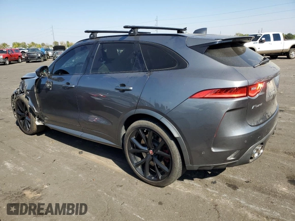 2019 Jaguar F-Pace SVR z VIN SADCZ2EE0KA607746, wystawiony jako Copart lot #74861764 z przebiegiem 40 900 mil mil oraz Szkoda całkowita • Salvage title. Historia ofert i sprzedaży dostępna na DreamBid. Obrazek 2.