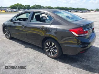 2014 Honda Civic Sedan EX with VIN 2HGFB2F8XEH517873, listed as a IAAI auction lot 42181326 with Not Provided miles. Bid and sale history available at carsss.com. Image 3.