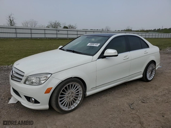 2009 Mercedes-Benz C-Class 3.0L Sport with VIN WDDGF54X89R057482, listed as a Copart auction lot 49086165 with 52,893 mi miles and Salvage Title. Bid and sale history available at carsss.com. Image 1.