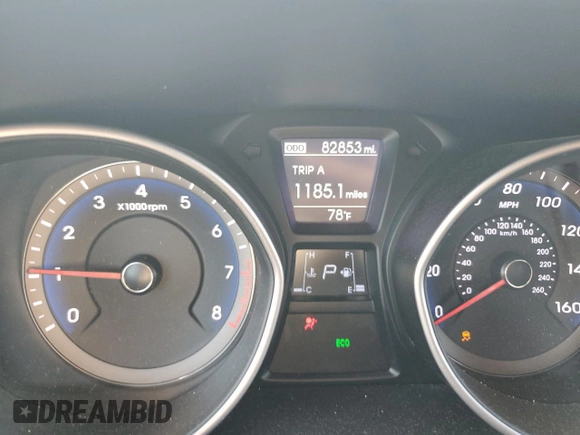 2014 Hyundai Elantra GT with VIN KMHD35LH1EU218144, listed as a Copart auction lot 69008094 with 82,853 mi miles and Salvage Title. Bid and sale history available at carsss.com. Image 9.