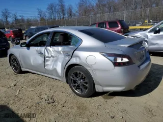 2012 Nissan Maxima 3.5 SV with VIN 1N4AA5AP6CC838360, listed as a Copart auction lot 46437805 with 164,594 mi miles and Salvage Title. Bid and sale history available at carsss.com. Image 2.