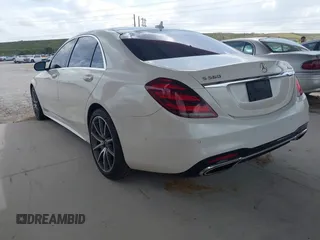 2018 Mercedes-Benz S 560 with VIN WDDUG8GB3JA380620, listed as a IAAI auction lot 41722426 with 94,007 mi miles and . Bid and sale history available at carsss.com. Image 3.