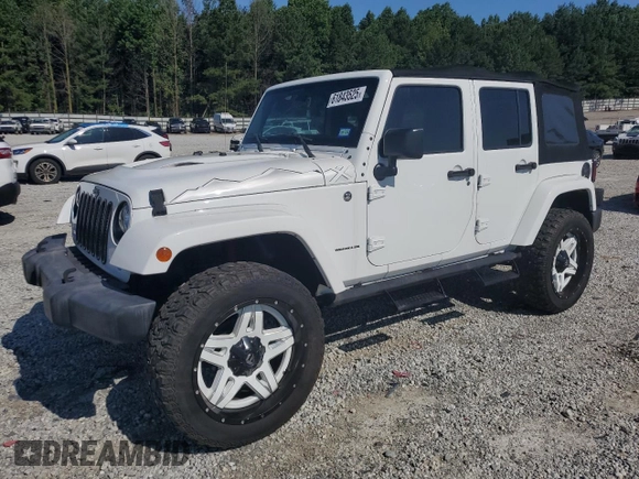 2015 Jeep Wrangler Unlimited Sahara with VIN 1C4BJWEG3FL584920, listed as a Copart auction lot 61843525 with 62,876 mi miles and Salvage title. Bid and sale history available at DreamBid. Image 1.