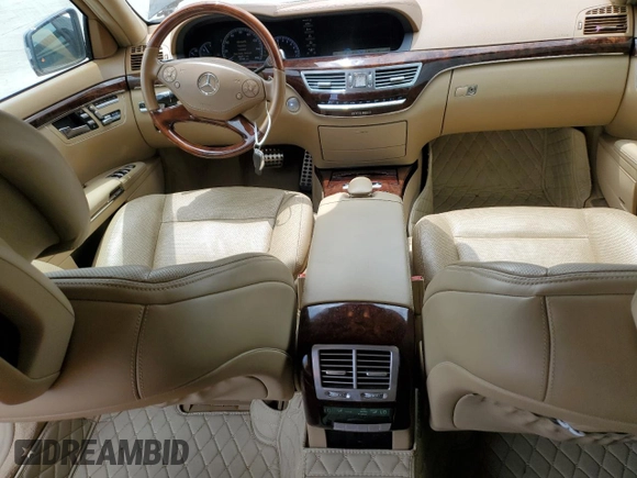 2010 Mercedes-Benz S 400 with VIN WDDNG9FB3AA301975, listed as a Copart auction lot 68335744 with 72,948 mi miles and Salvage Title. Bid and sale history available at DreamBid. Image 8.