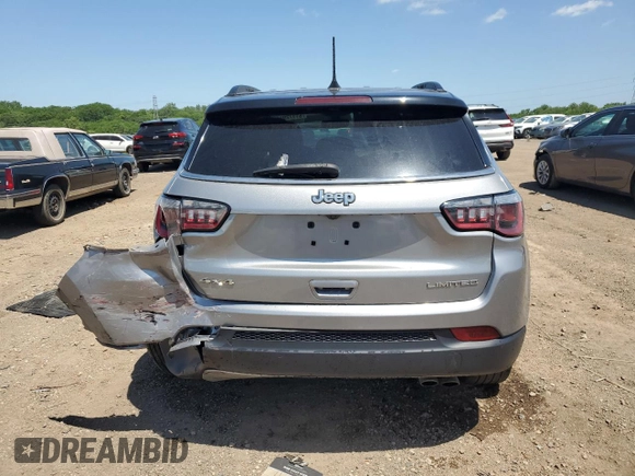 2020 Jeep Compass Limited z VIN 3C4NJDCB8LT164658, wystawiony jako Copart lot #61172915 z przebiegiem 36 620 mil mil oraz Szkoda całkowita • Salvage title. Historia ofert i sprzedaży dostępna na DreamBid. Obrazek 6.