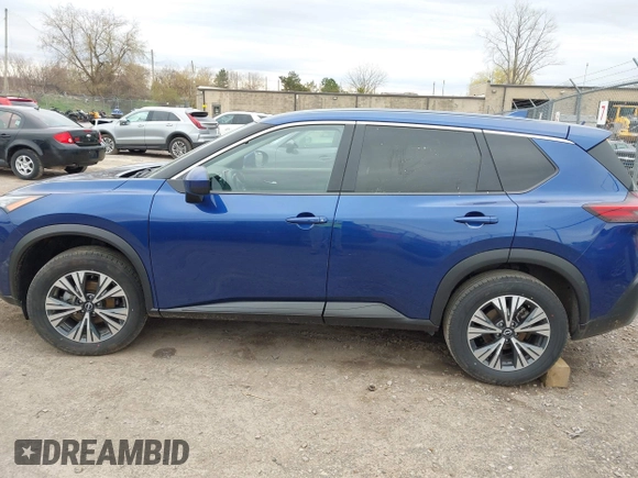 2023 Nissan Rogue SV with VIN JN8BT3BB9PW483547, listed as a IAAI auction lot 42082303 with 51,229 mi miles. Bid and sale history available at carsss.com. Image 14.