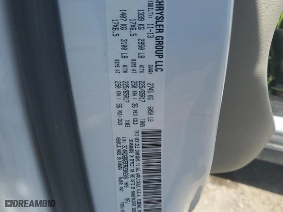 2014 Dodge Grand Caravan SE with VIN 2C4RDGBG5ER230208, listed as a Copart auction lot 43054765 with 0 mi miles and Non Repairable. Bid and sale history available at carsss.com. Image 13.