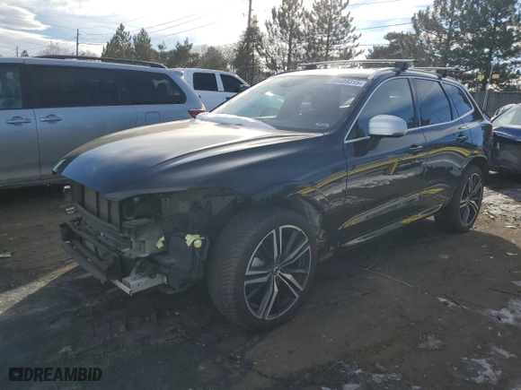 2019 Volvo XC60 R-Design with VIN YV4A22RM8K1352253, listed as a Copart auction lot 89409315 with 57,814 mi miles and Salvage Title. Bid and sale history available at carsss.com. Image 1.