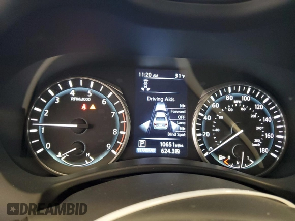 2022 Infiniti Q50 Luxe z VIN JN1EV7BP7NM311406, wystawiony jako Copart lot #86719364 z przebiegiem 10 651 mil mil oraz Czysty tytuł • Clean title. Historia ofert i sprzedaży dostępna na DreamBid. Obrazek 9.