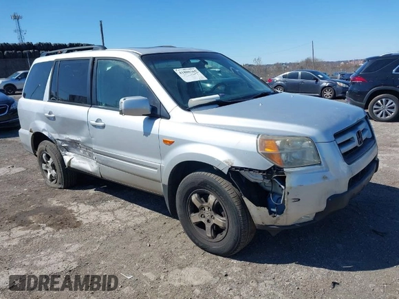 2007 Honda Pilot EX-L with VIN 2HKYF18597H514837, listed as a IAAI auction lot 41800365 with 194,341 mi miles. Bid and sale history available at carsss.com. Image 1.