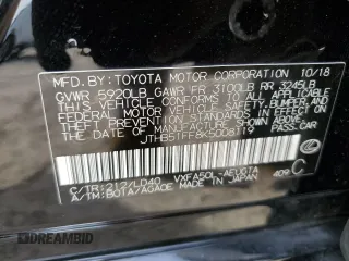 2019 Lexus LS with VIN JTHB51FF8K5008119, listed as a Copart auction lot 45424905 with 73,714 mi miles and Salvage Title. Bid and sale history available at carsss.com. Image 13.