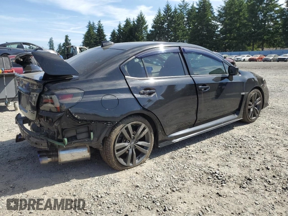 2017 Subaru WRX Premium with VIN JF1VA1E65H8807803, listed as a Copart auction lot 60375715 with Not provided miles and Salvage title. Bid and sale history available at DreamBid. Image 3.