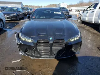2022 BMW M4 Competition with VIN WBS33AZ04NCJ63648, listed as a Copart auction lot 45010665 with Not Provided miles and Salvage Title. Bid and sale history available at carsss.com. Image 5.