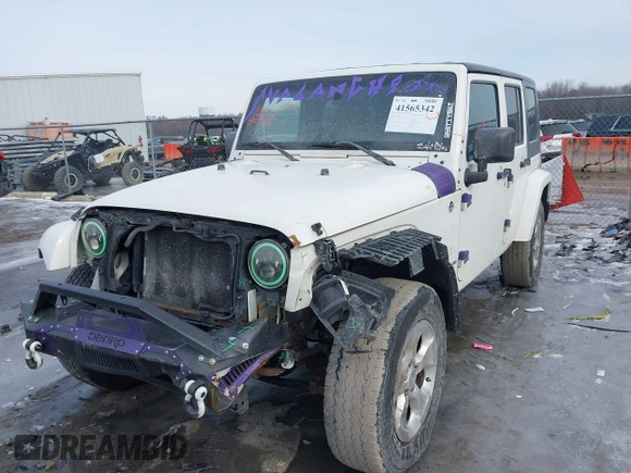 2010 Jeep Wrangler Unlimited Sahara with VIN 1J4HA5H19AL177179, listed as a IAAI auction lot 41565342 with 181,392 mi miles. Bid and sale history available at carsss.com. Image 2.