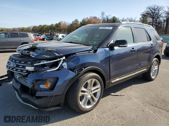2016 Ford Explorer XLT with VIN 1FM5K8D88GGC00409, listed as a Copart auction lot 53890745 with 175,762 mi miles and Salvage Title. Bid and sale history available at DreamBid. Image 1.